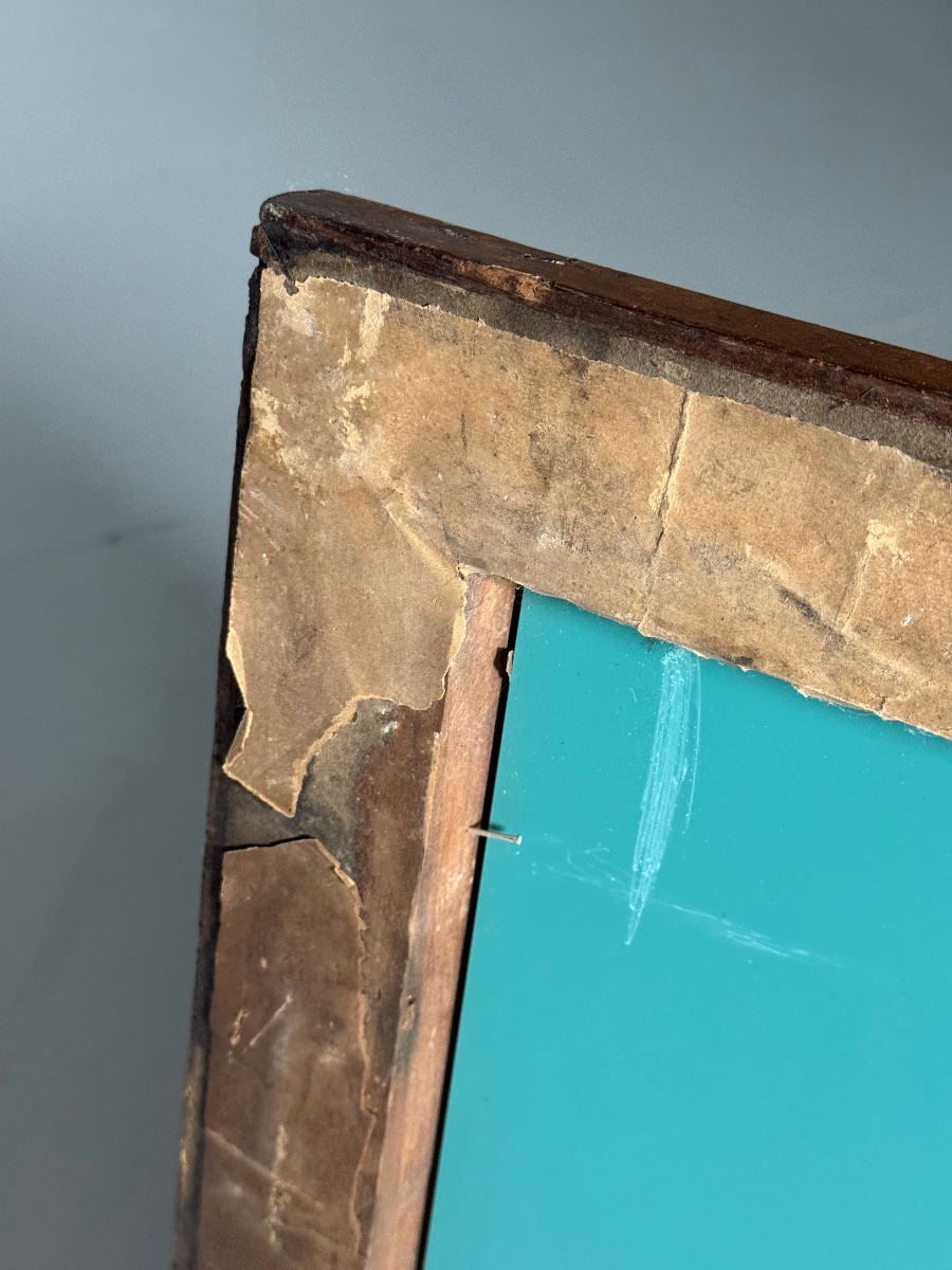 Set Of 2 Antique Rootwood Mirrors-photo-2