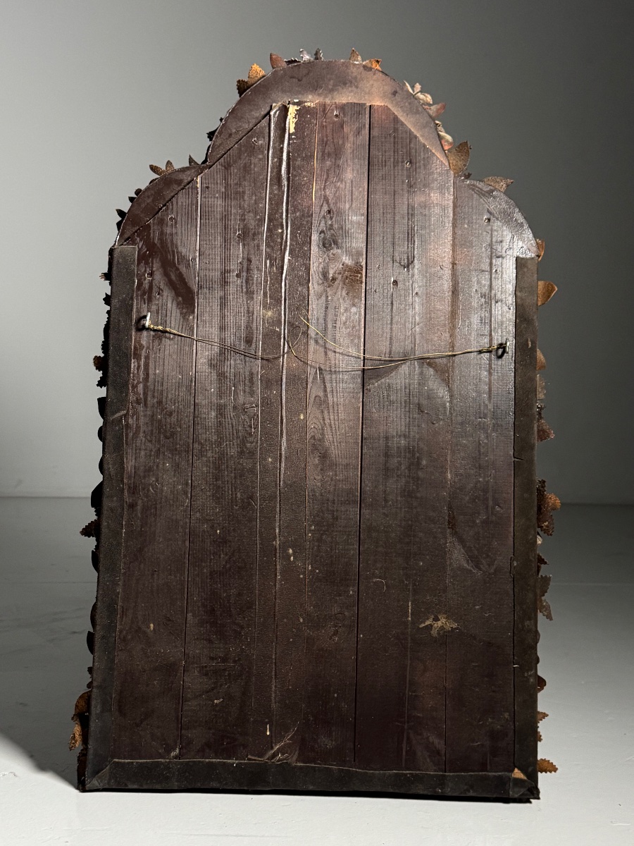 Miroir en cuir de style folk anglais-photo-1