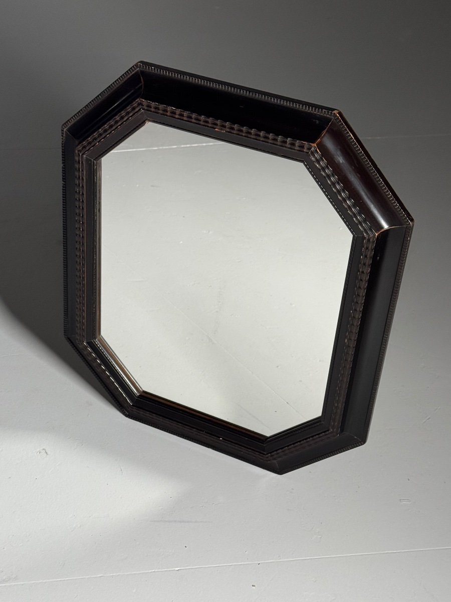 Vintage Mirror With A Wavy Frame-photo-3