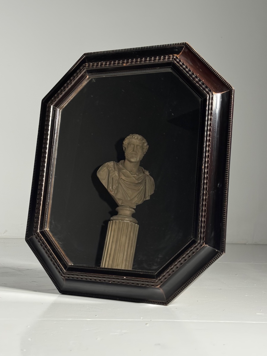 Vintage Mirror With A Wavy Frame-photo-4