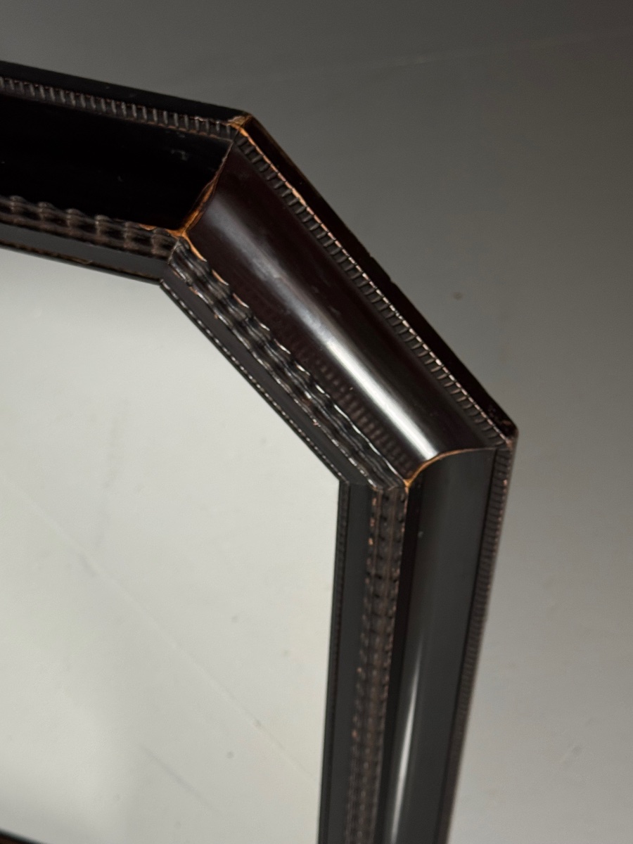 Vintage Mirror With A Wavy Frame-photo-1