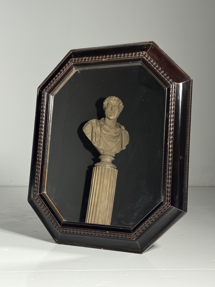 Vintage Mirror With A Wavy Frame