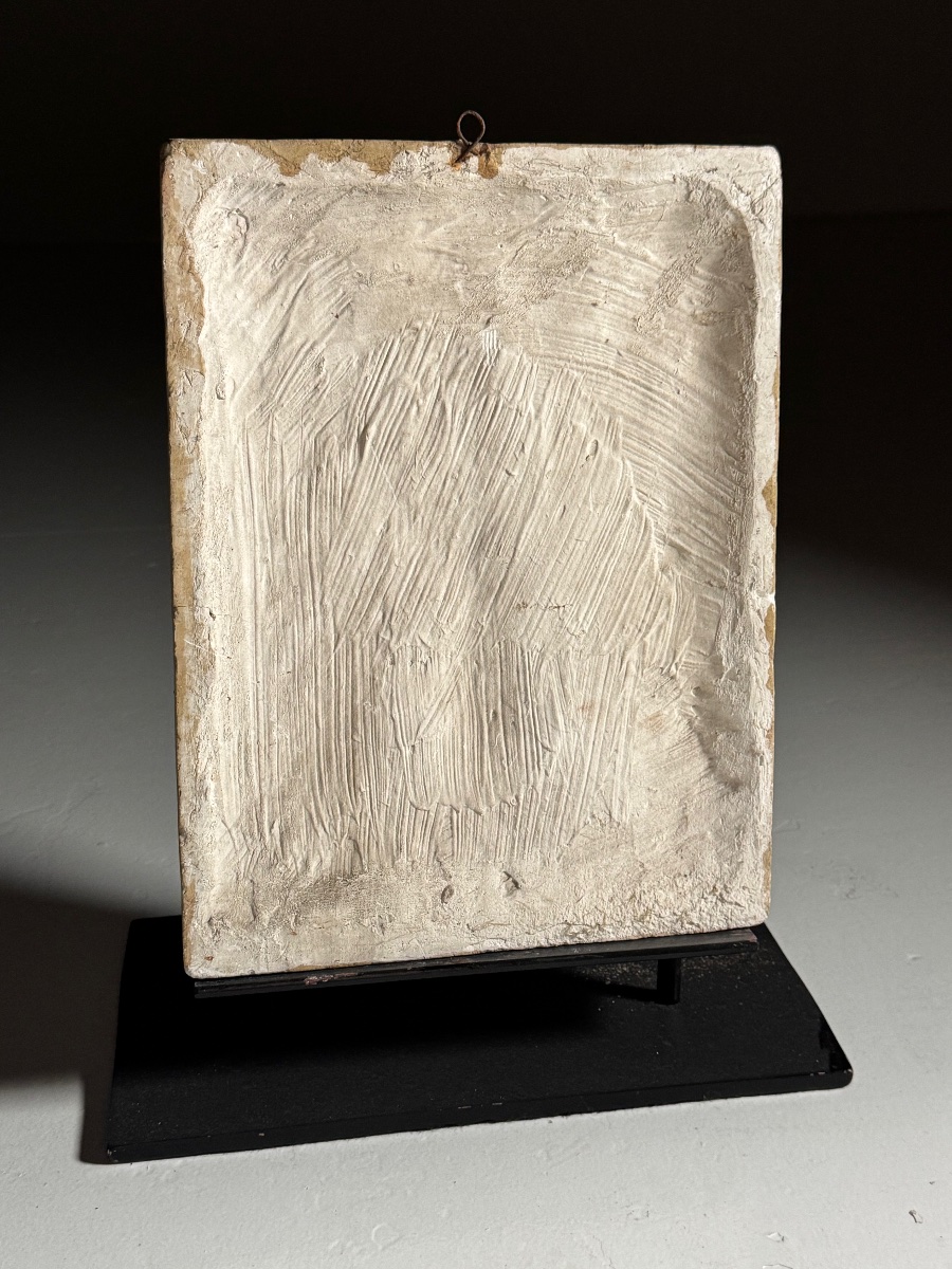 Small 19th-century Plaster Panel-photo-3