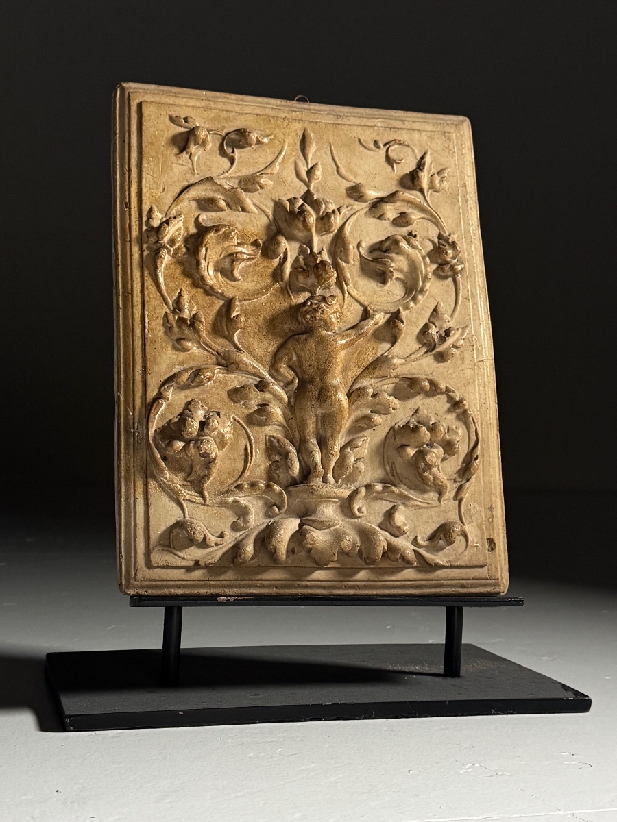 Small 19th-century Plaster Panel
