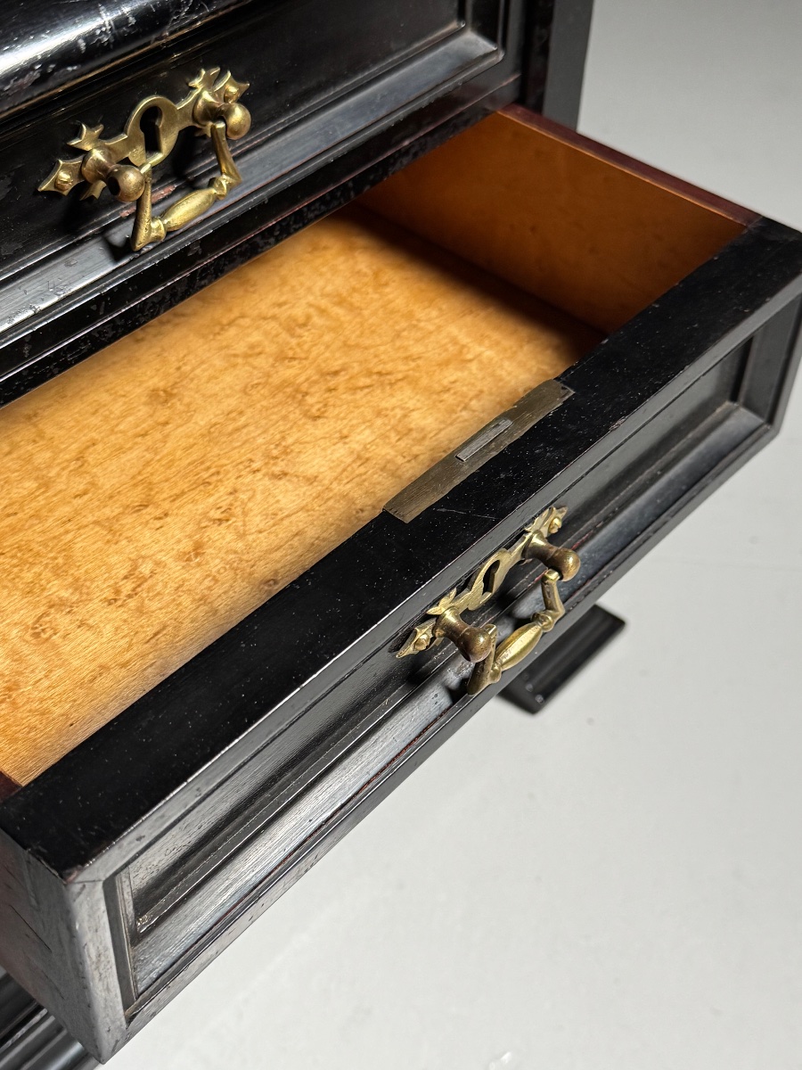 19th-century Jewelry Box, Black-photo-4