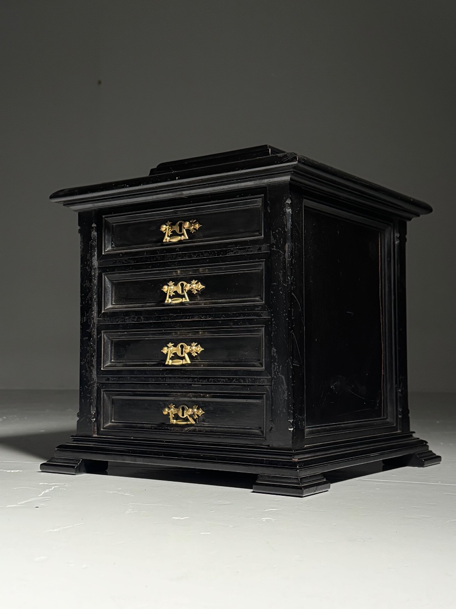 19th-century Jewelry Box, Black-photo-2