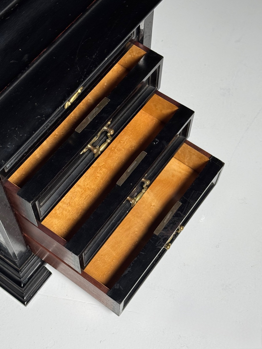 19th-century Jewelry Box, Black-photo-4