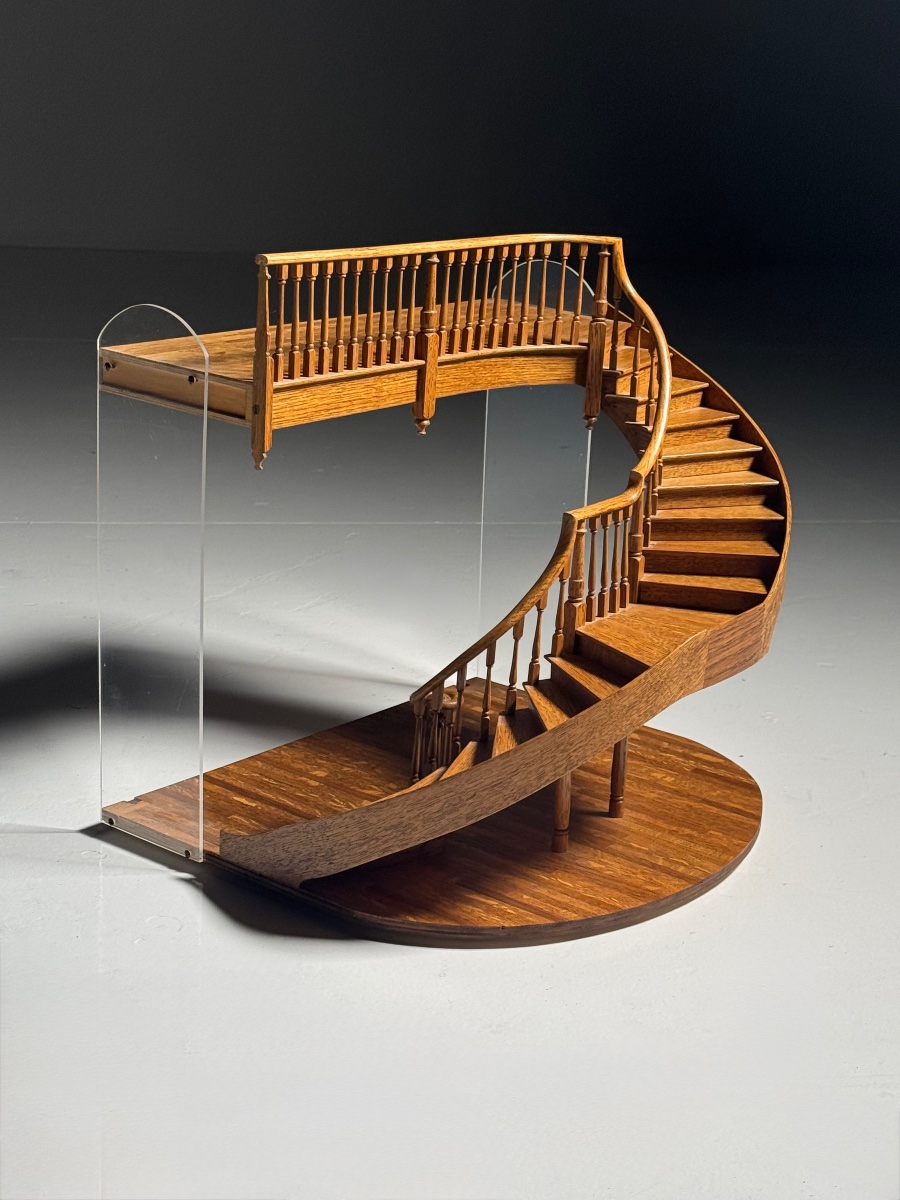 20th-century Architectural Staircase Model