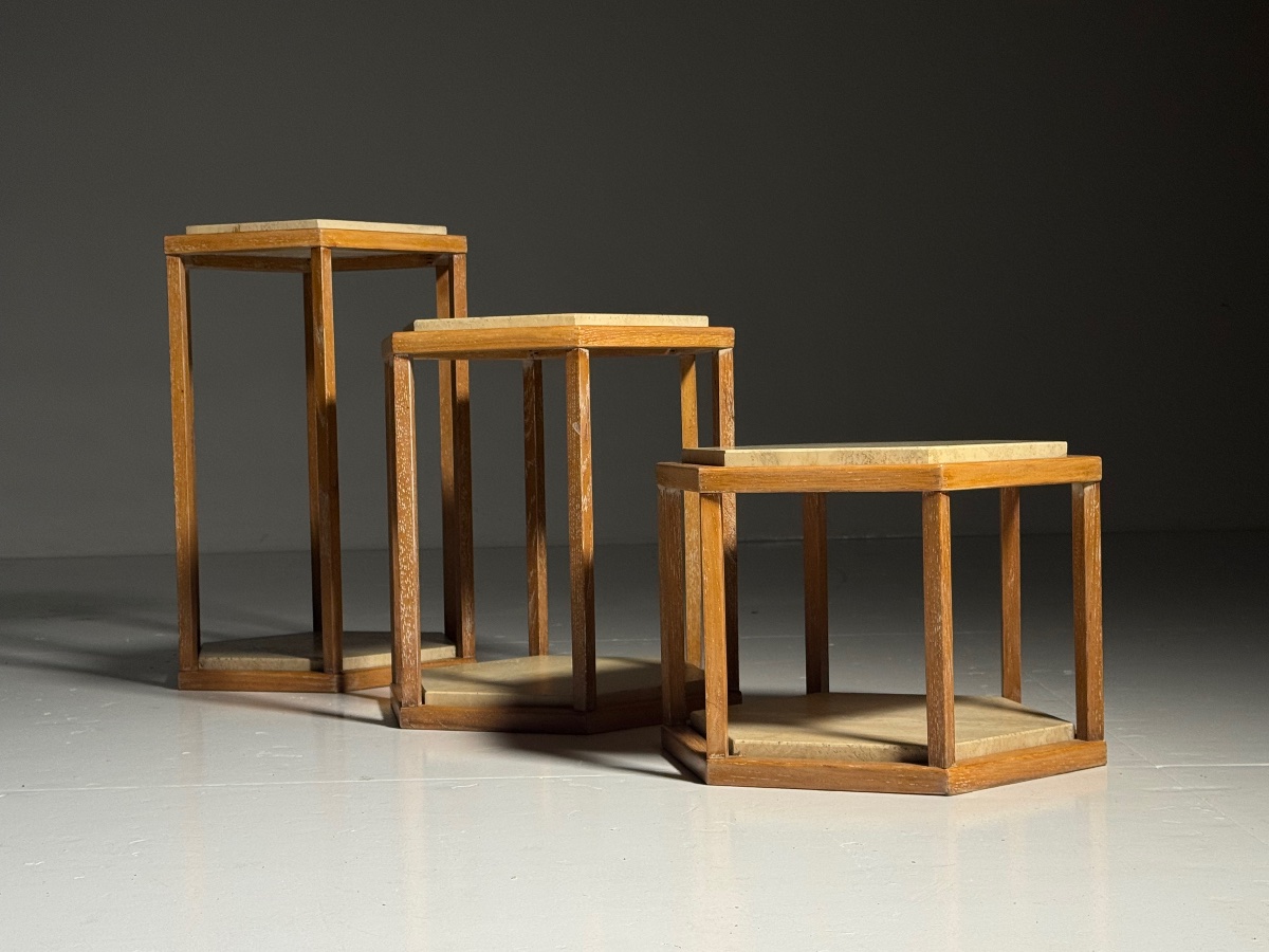 Set Of 3 Roche Bobois Side Tables-photo-2