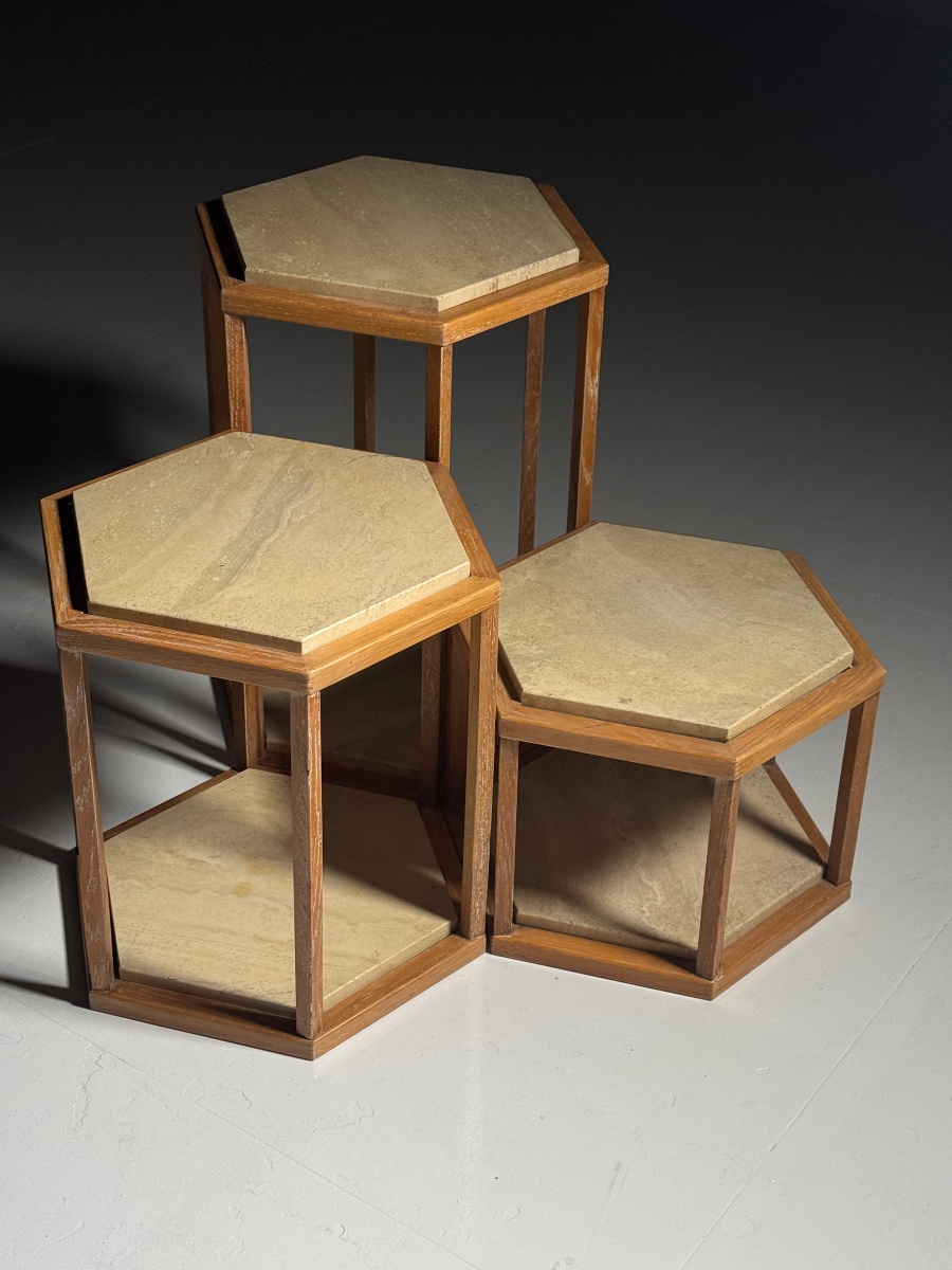 Set Of 3 Roche Bobois Side Tables-photo-4