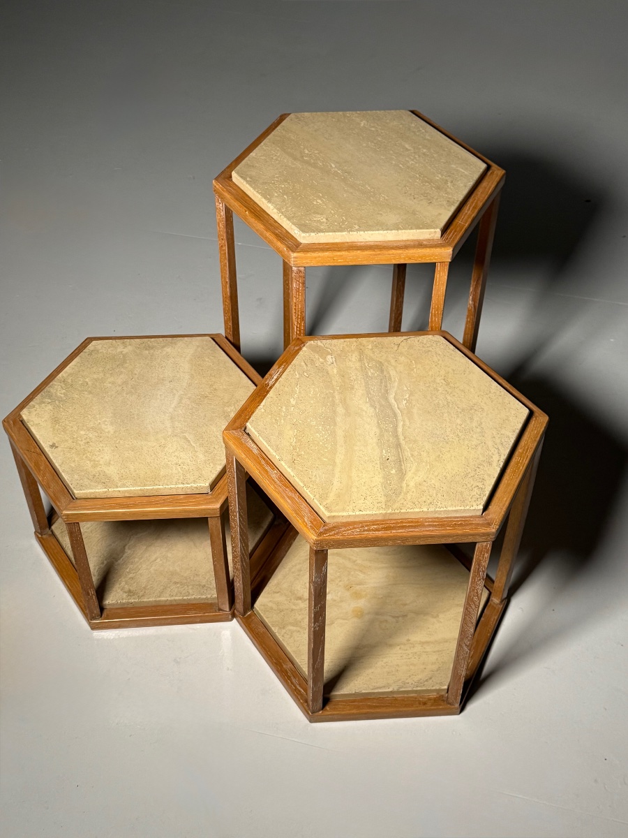 Set Of 3 Roche Bobois Side Tables-photo-2