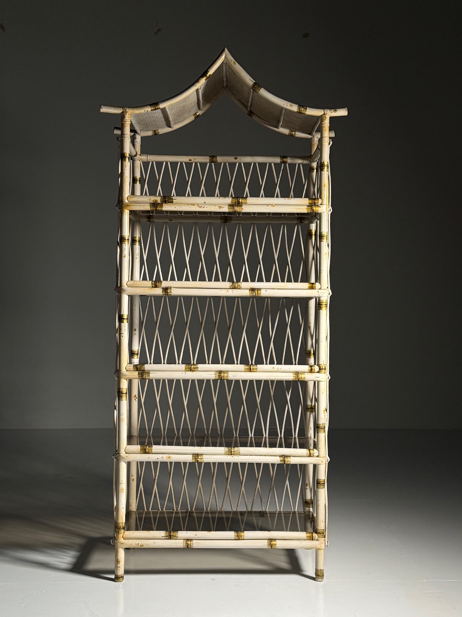 Asian-style Bamboo Bookcase, Circa 1989