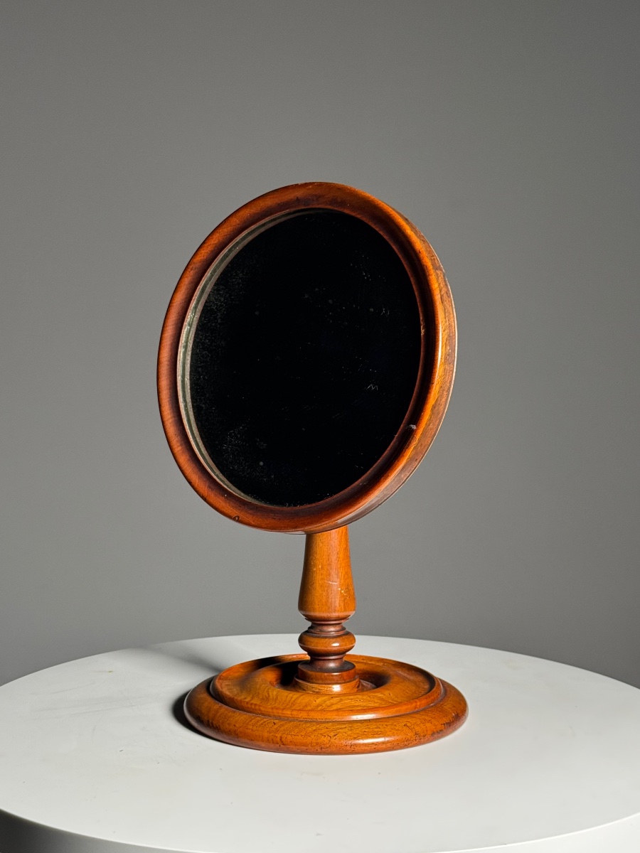 Miroir de maquillage anglais du XIXe siècle