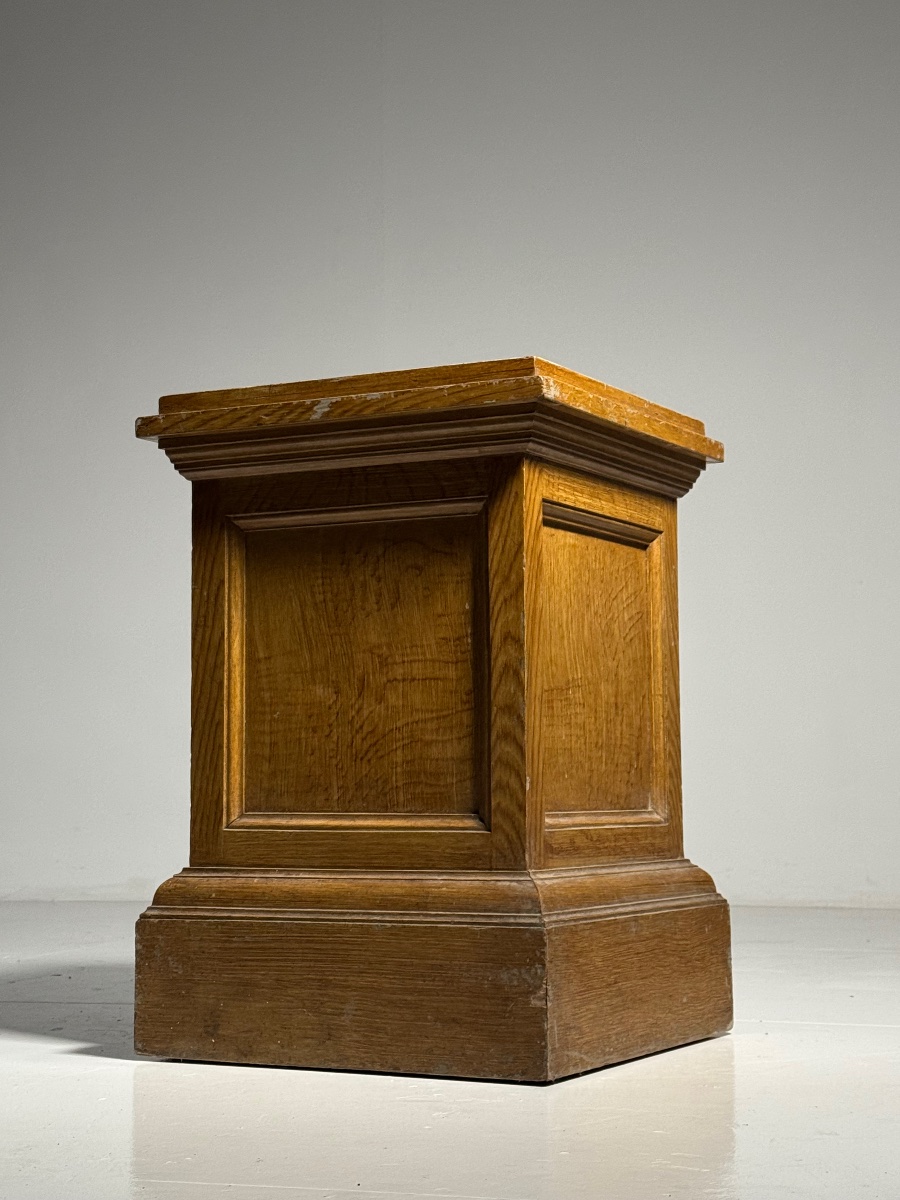 Socle classique en bois du XXe siècle-photo-2
