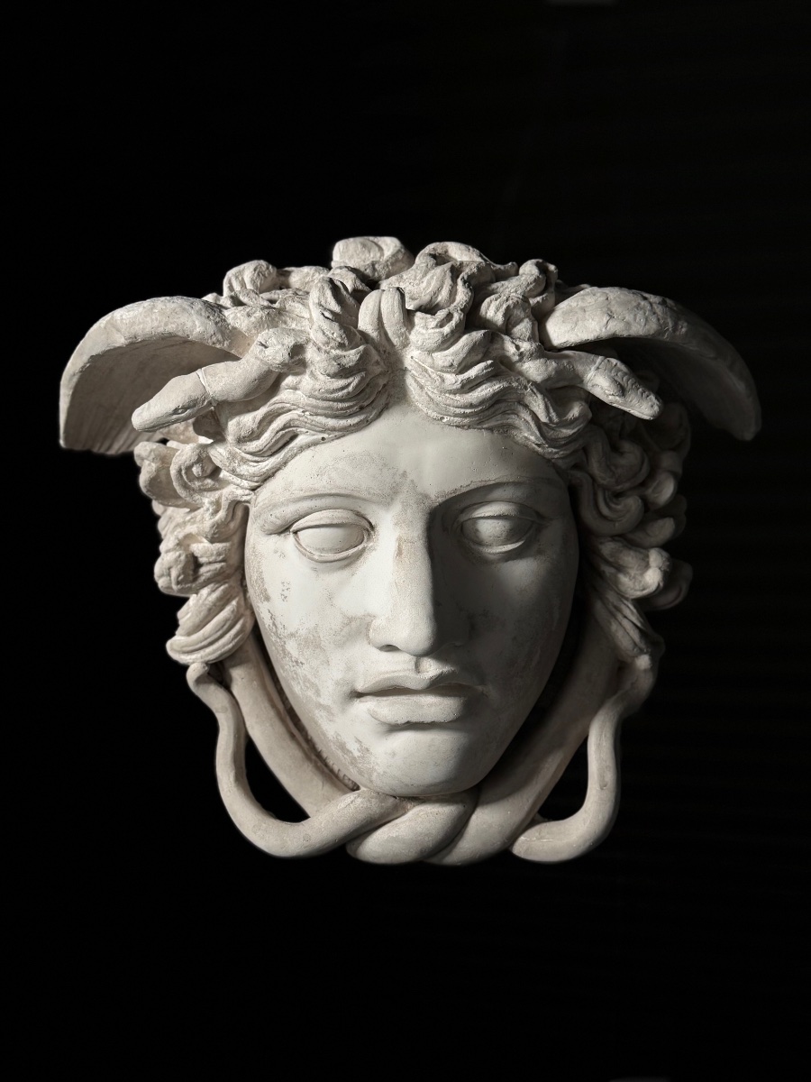 Plaster Medusa Wall Decoration, 20th Century