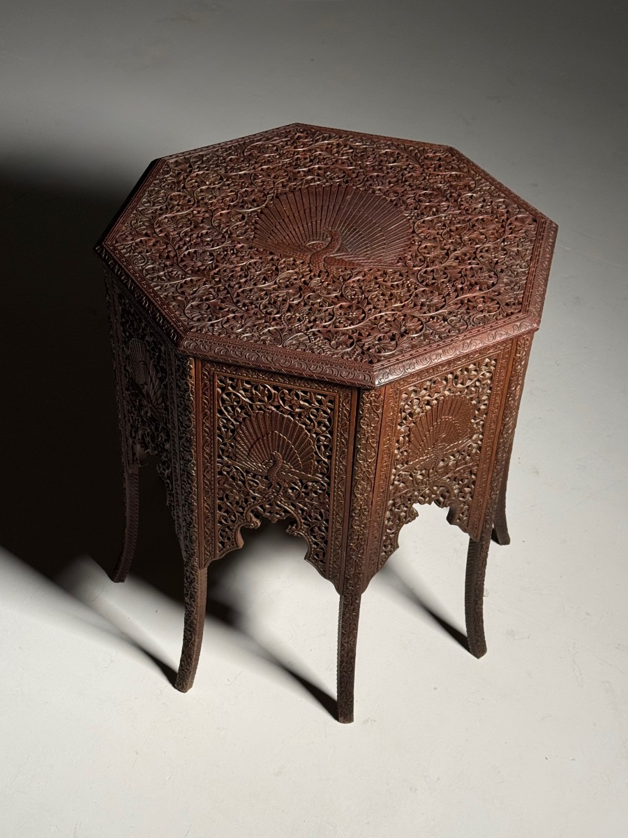 Table d'appoint indienne, vers 1900-photo-3