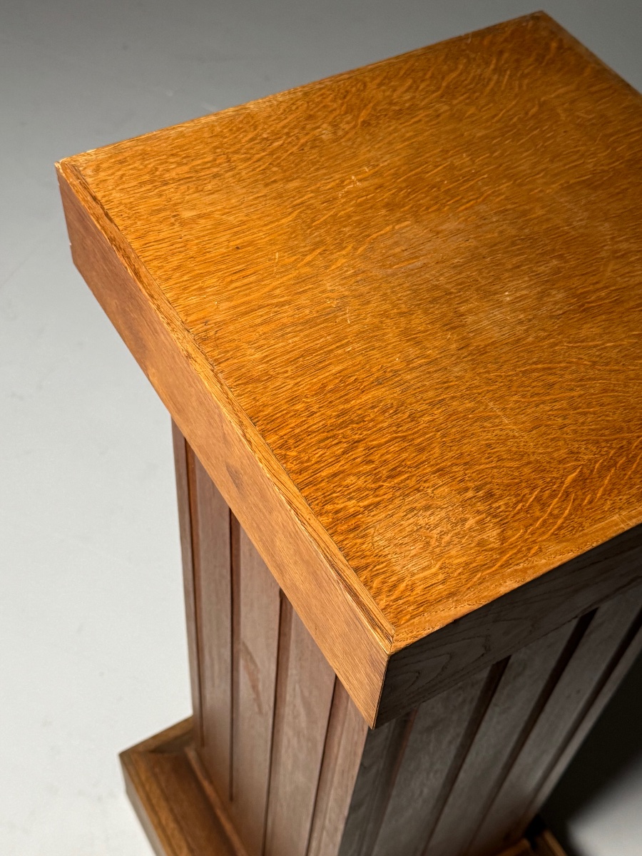 Set Of 2 Solid Oak Columns-photo-5