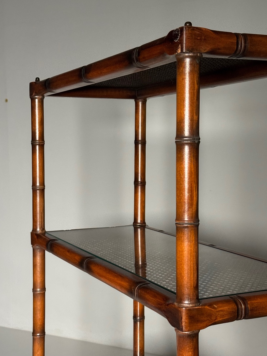 Faux Bamboo Shelf, Circa 1980-photo-2
