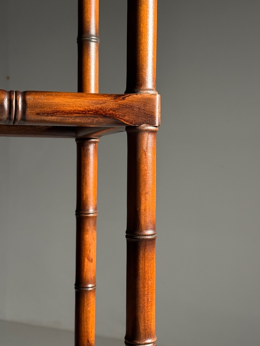 Faux Bamboo Shelf, Circa 1980-photo-4