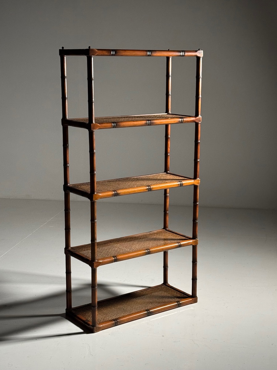 Faux Bamboo Shelf, Circa 1980-photo-5