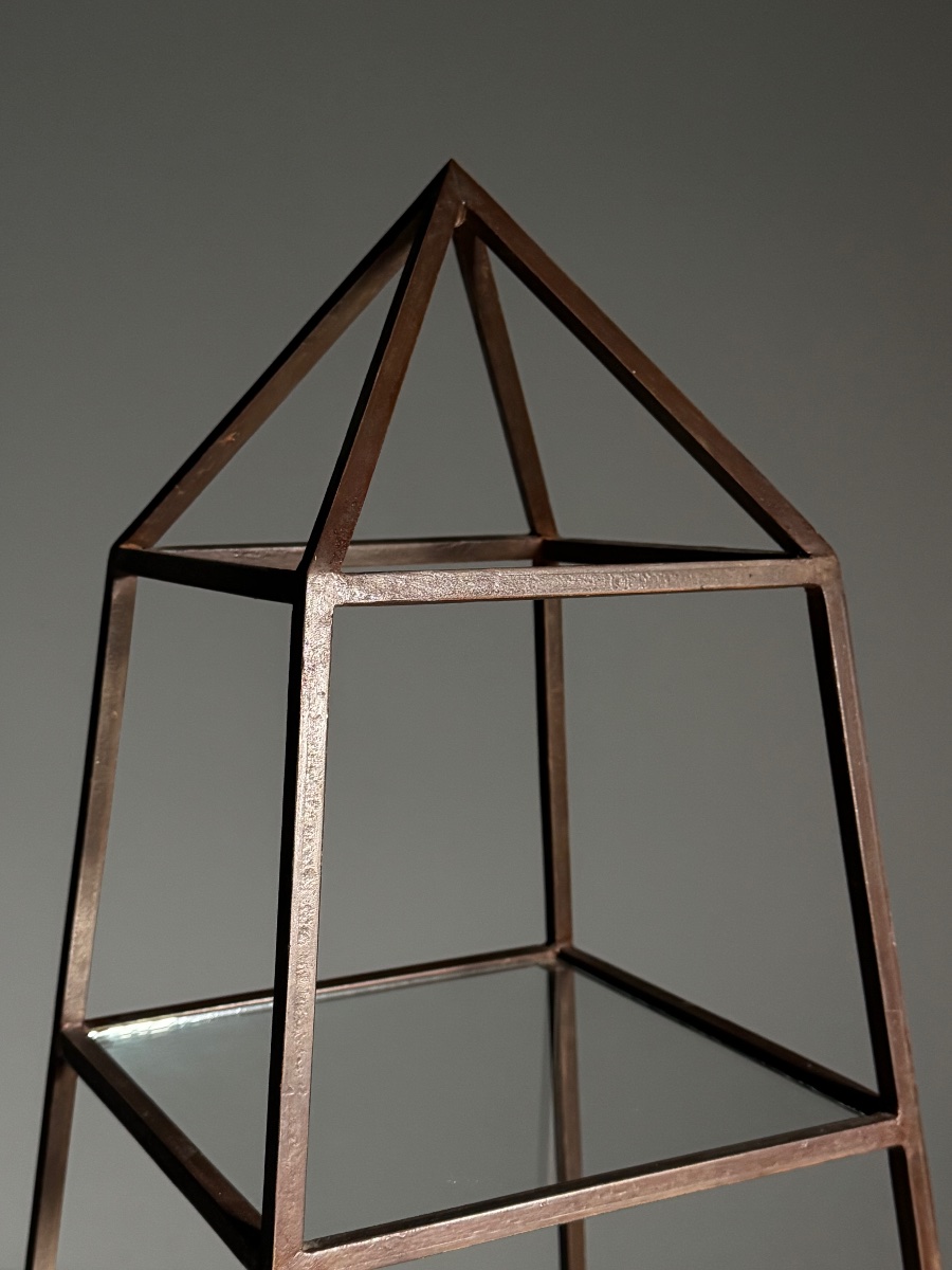 Set Of 2 Obelisk-shaped Shelves-photo-3