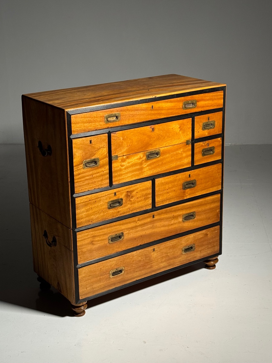 Commode  Campaign  du XIXe siècle-photo-2