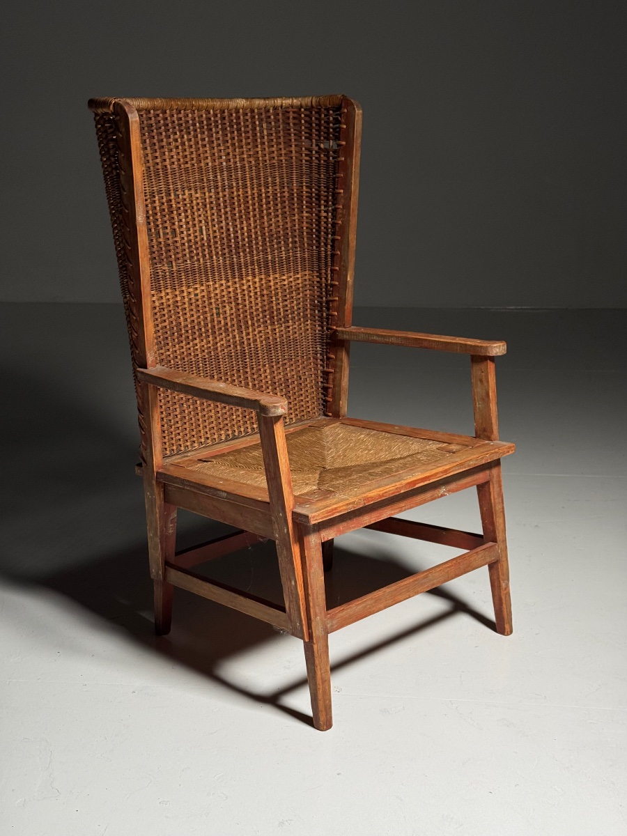 English Wicker Chair, Circa 1900-photo-2