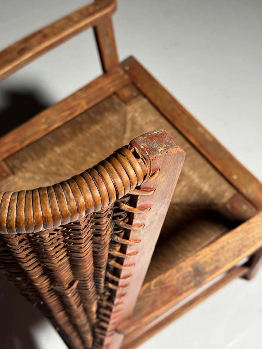 English Wicker Chair, Circa 1900-photo-1