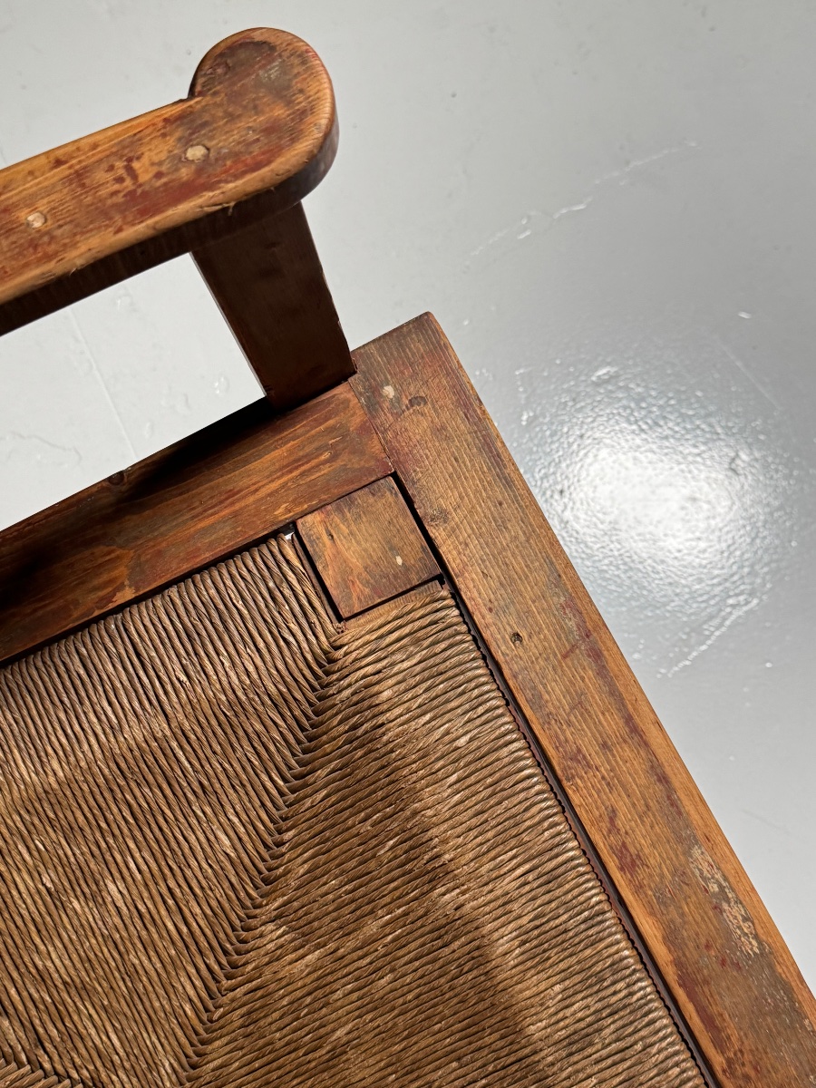 English Wicker Chair, Circa 1900-photo-4