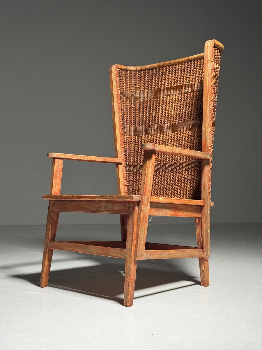 English Wicker Chair, Circa 1900