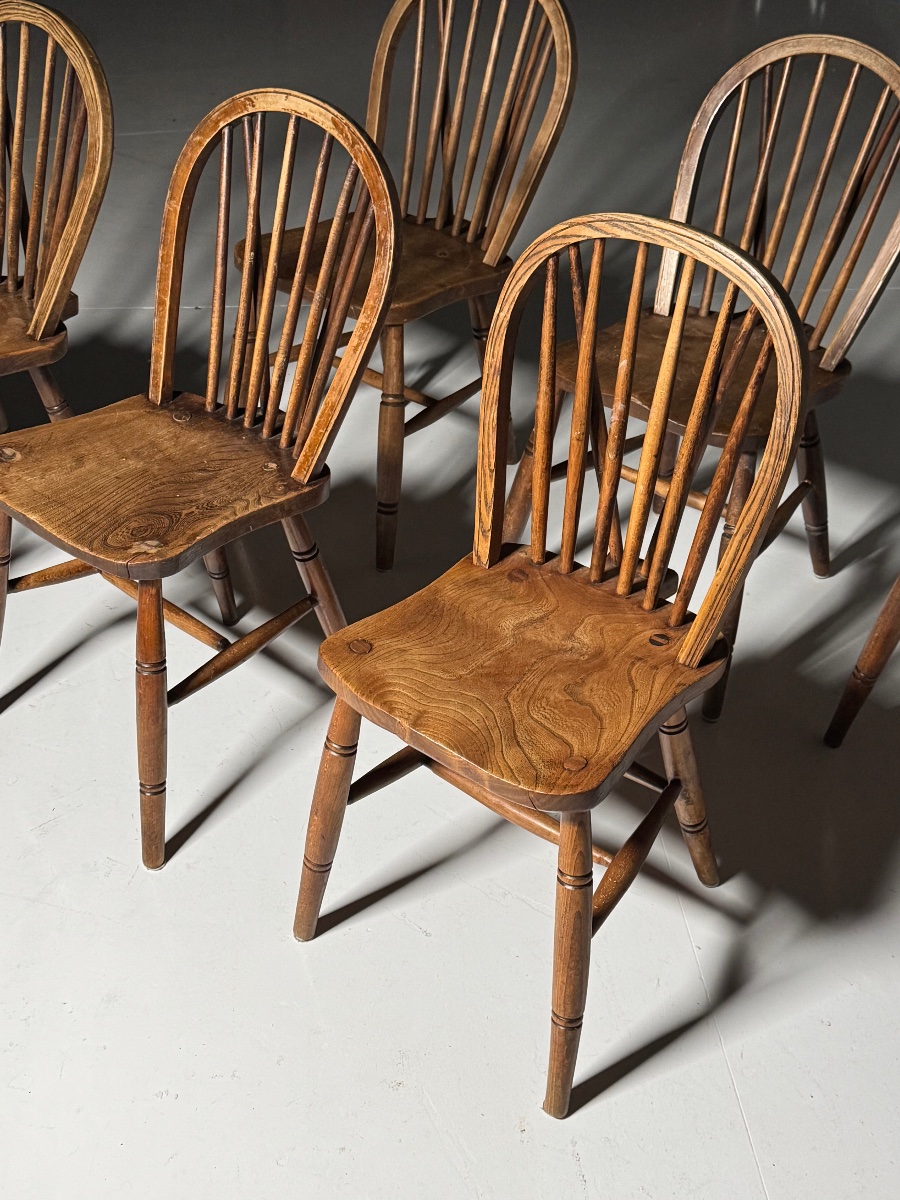 Lot de 6 chaises Windsor anglaises -photo-2