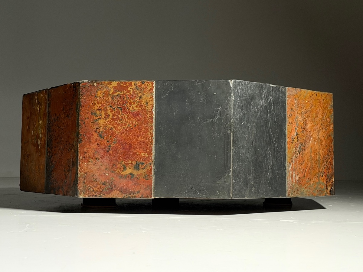 Table basse en ardoise 1970-photo-2