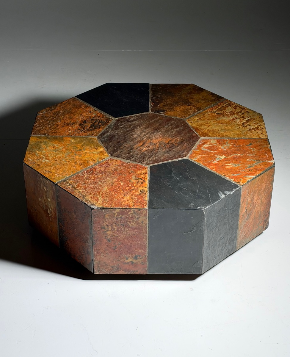Table basse en ardoise 1970-photo-1