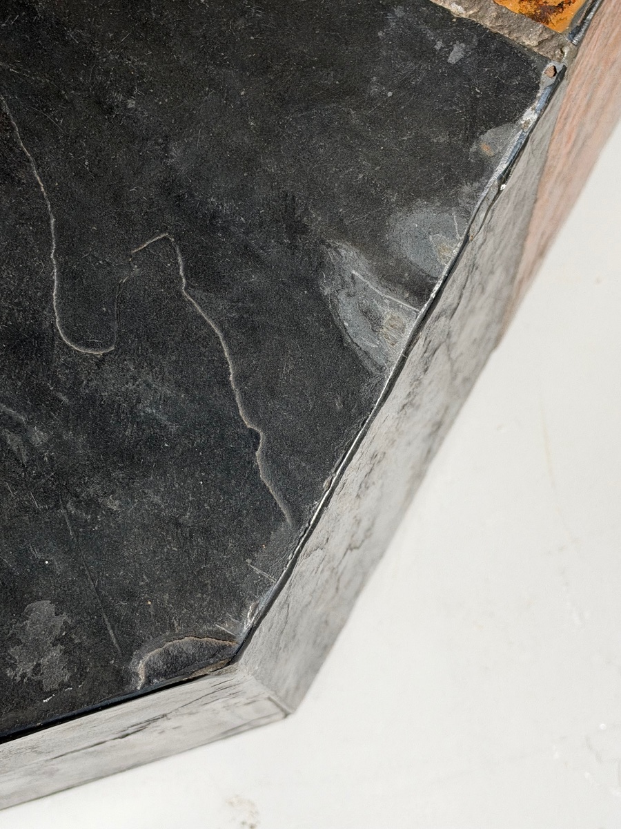 Table basse en ardoise 1970-photo-2