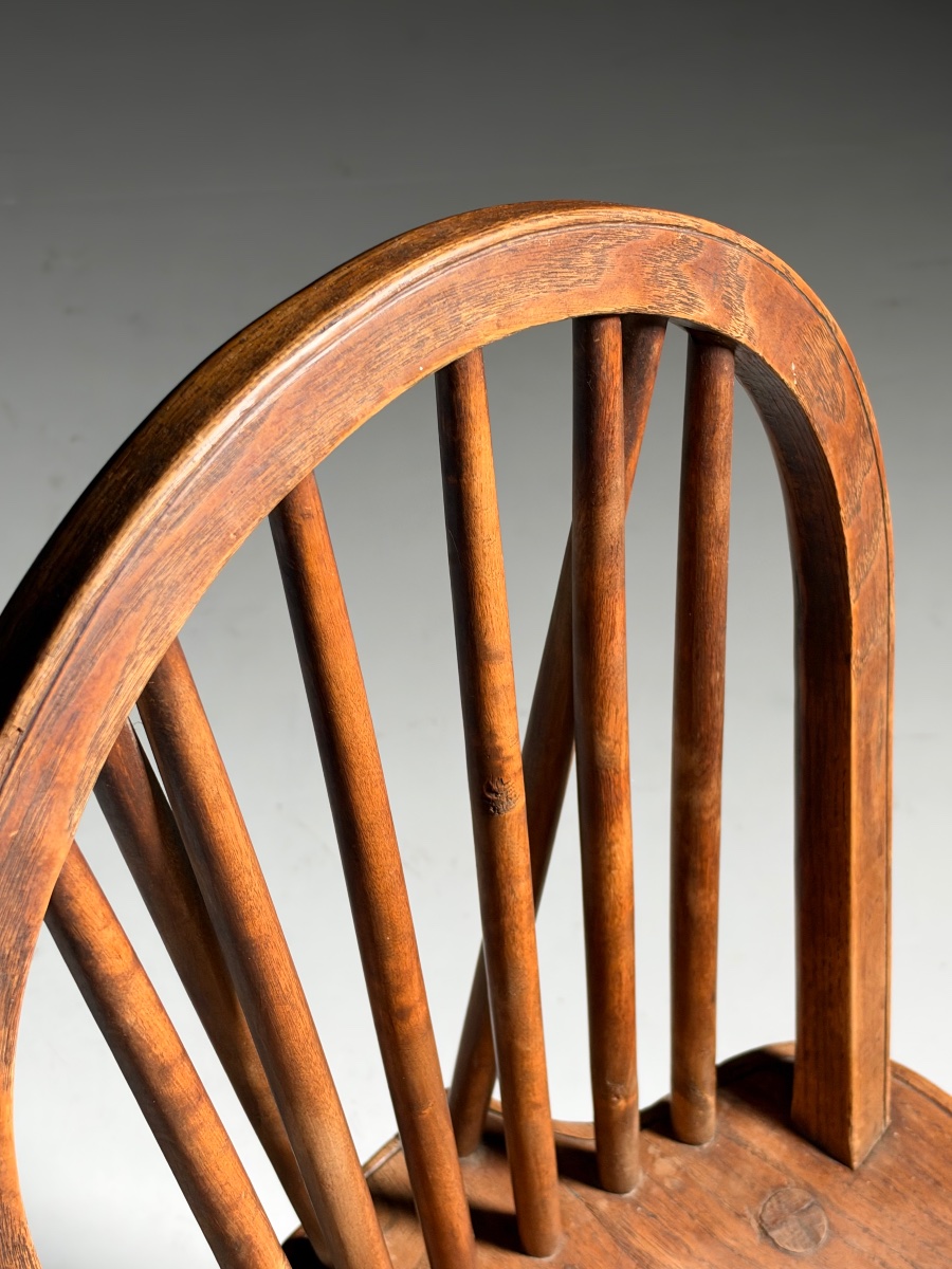 Set Of 6 English Windsor Chairs-photo-3