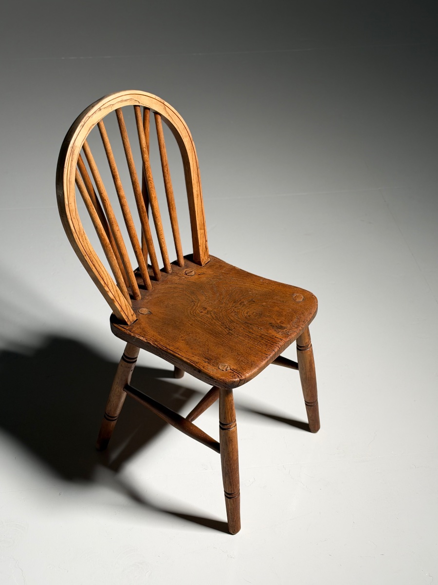 Set Of 6 English Windsor Chairs, Circa 1900-photo-2