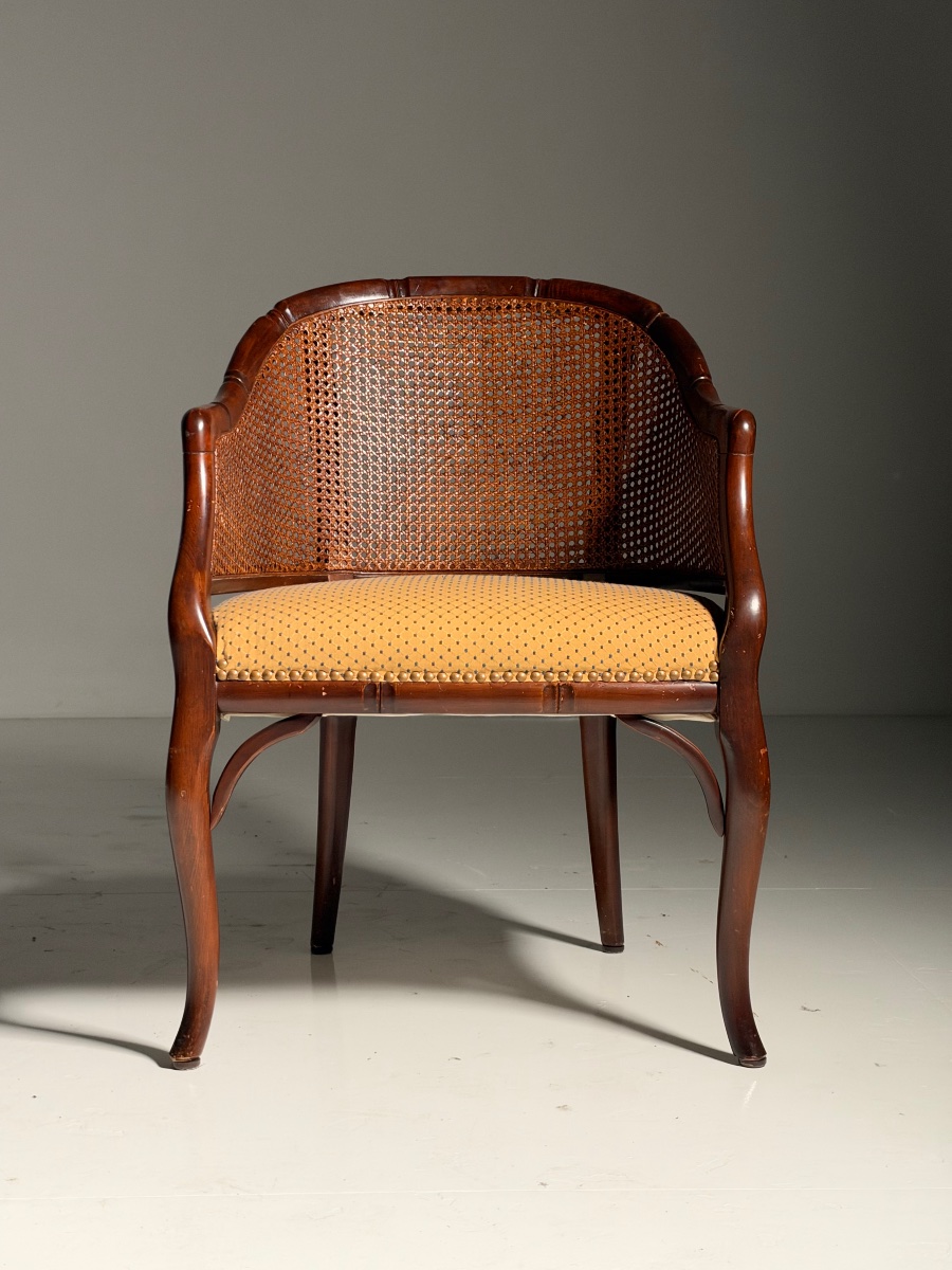 Set Of 2 Faux Bamboo Armchairs-photo-2