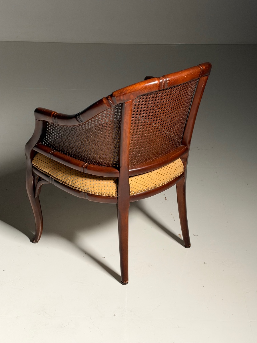 Set Of 2 Faux Bamboo Armchairs-photo-2