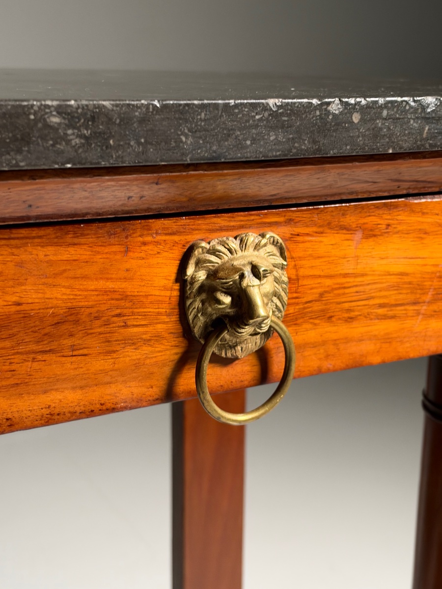 19th-century Empire-style Mahogany Trumeau, 19th Century-photo-2