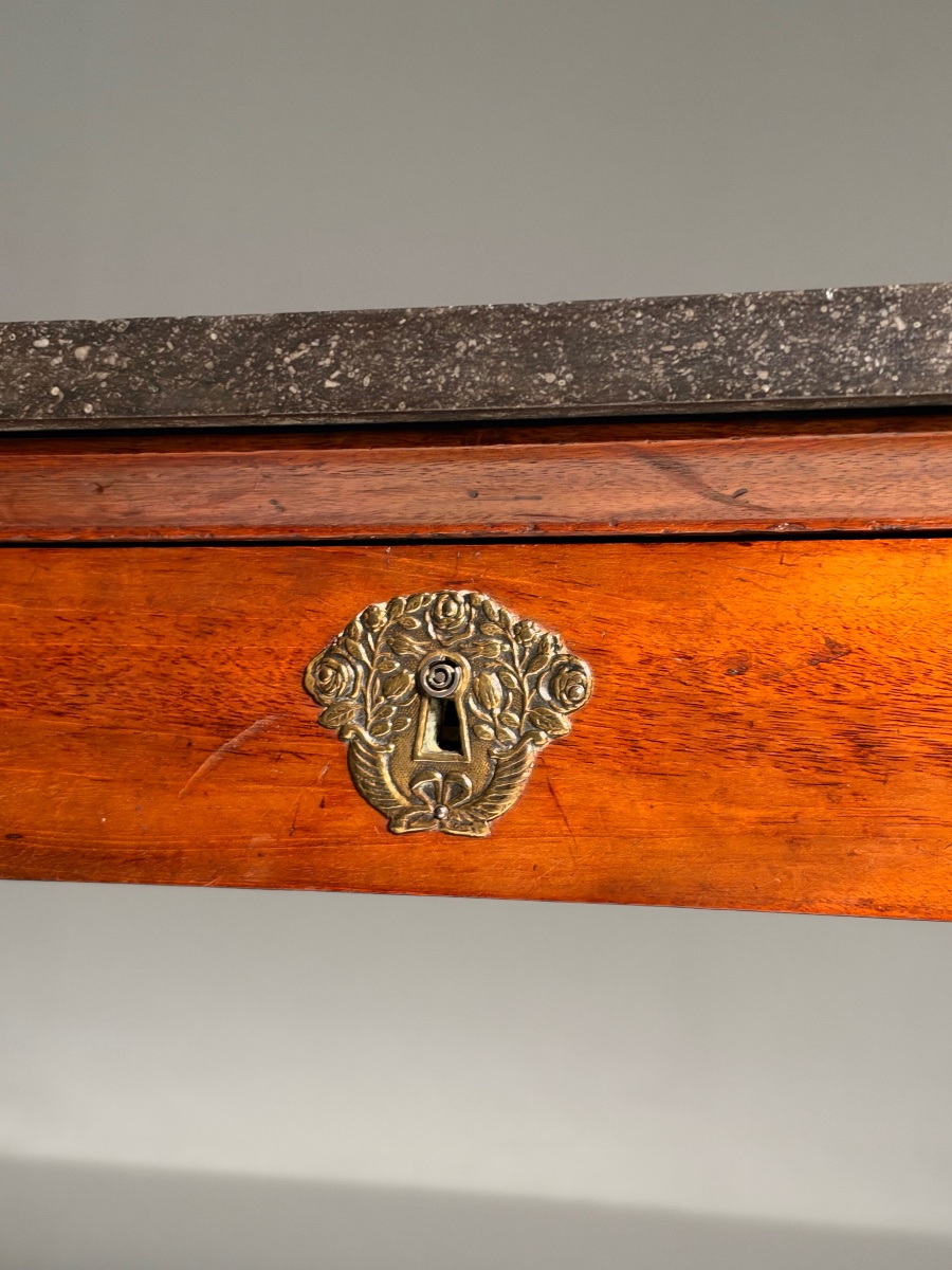 19th-century Empire-style Mahogany Trumeau, 19th Century-photo-5