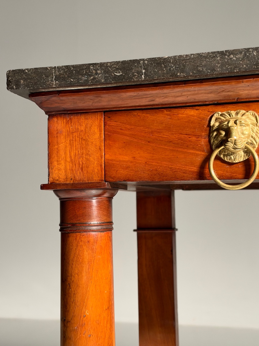 19th-century Empire-style Mahogany Trumeau, 19th Century-photo-6