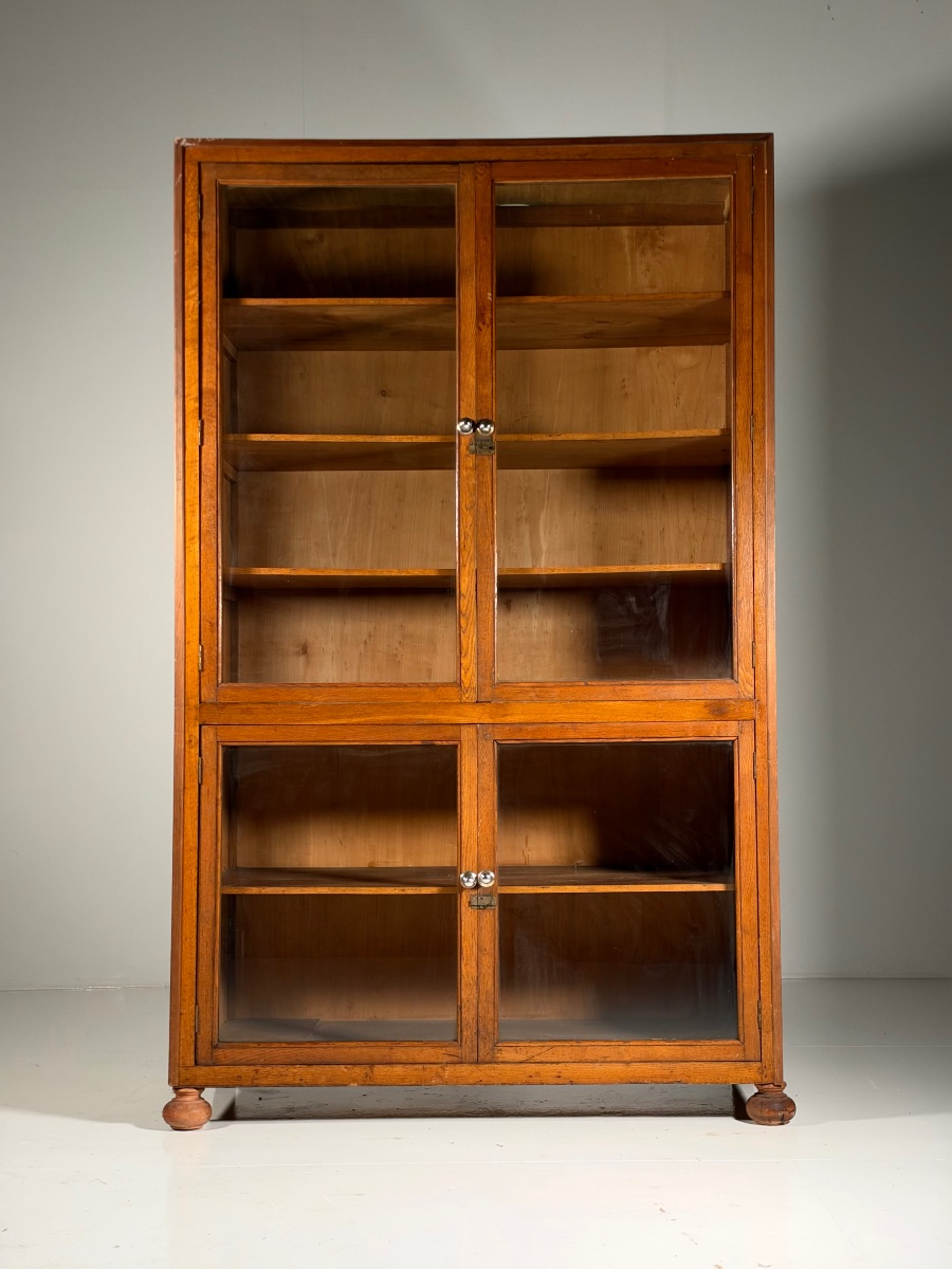 Vintage Oak Display Cabinet