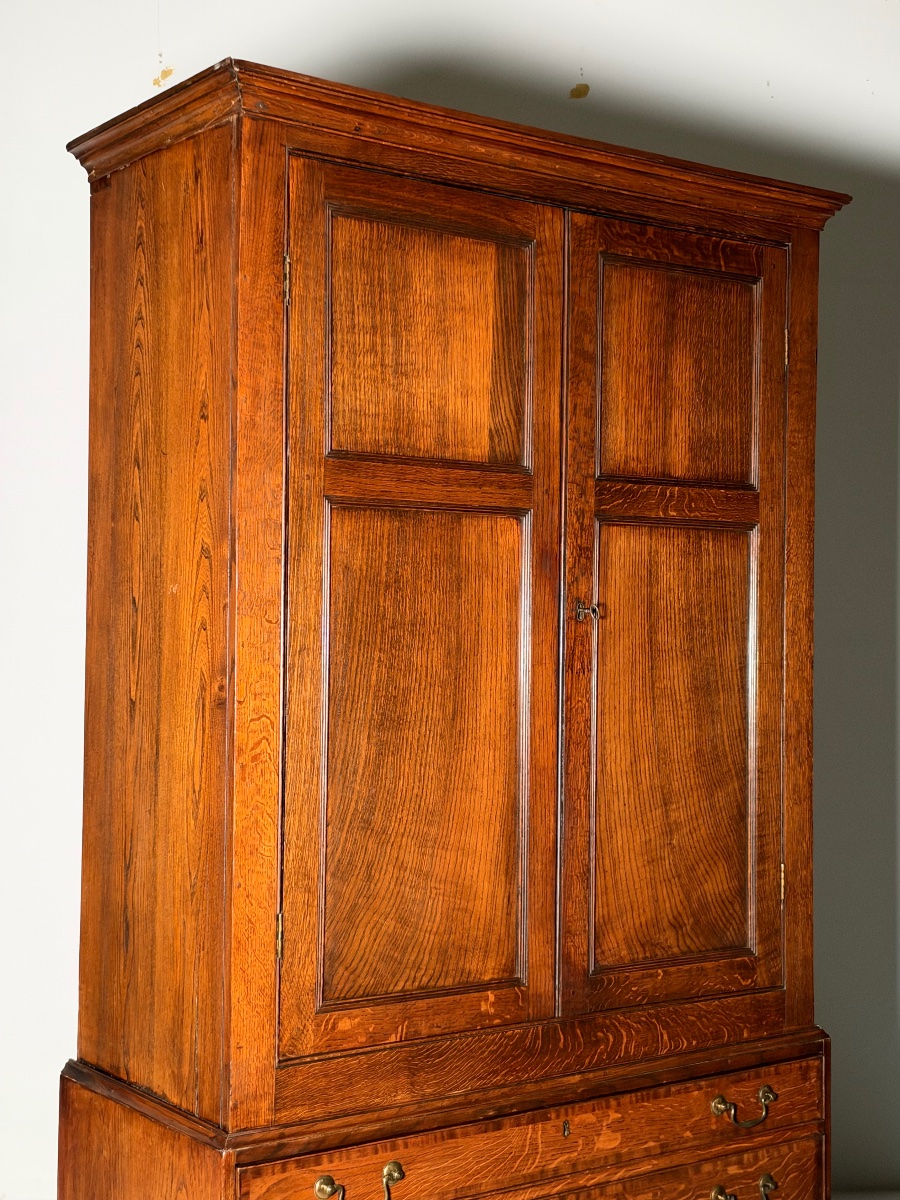 19th-century English Office Cabinet-photo-2