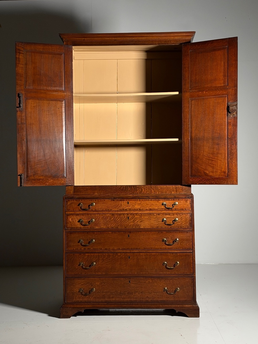 19th-century English Office Cabinet-photo-3