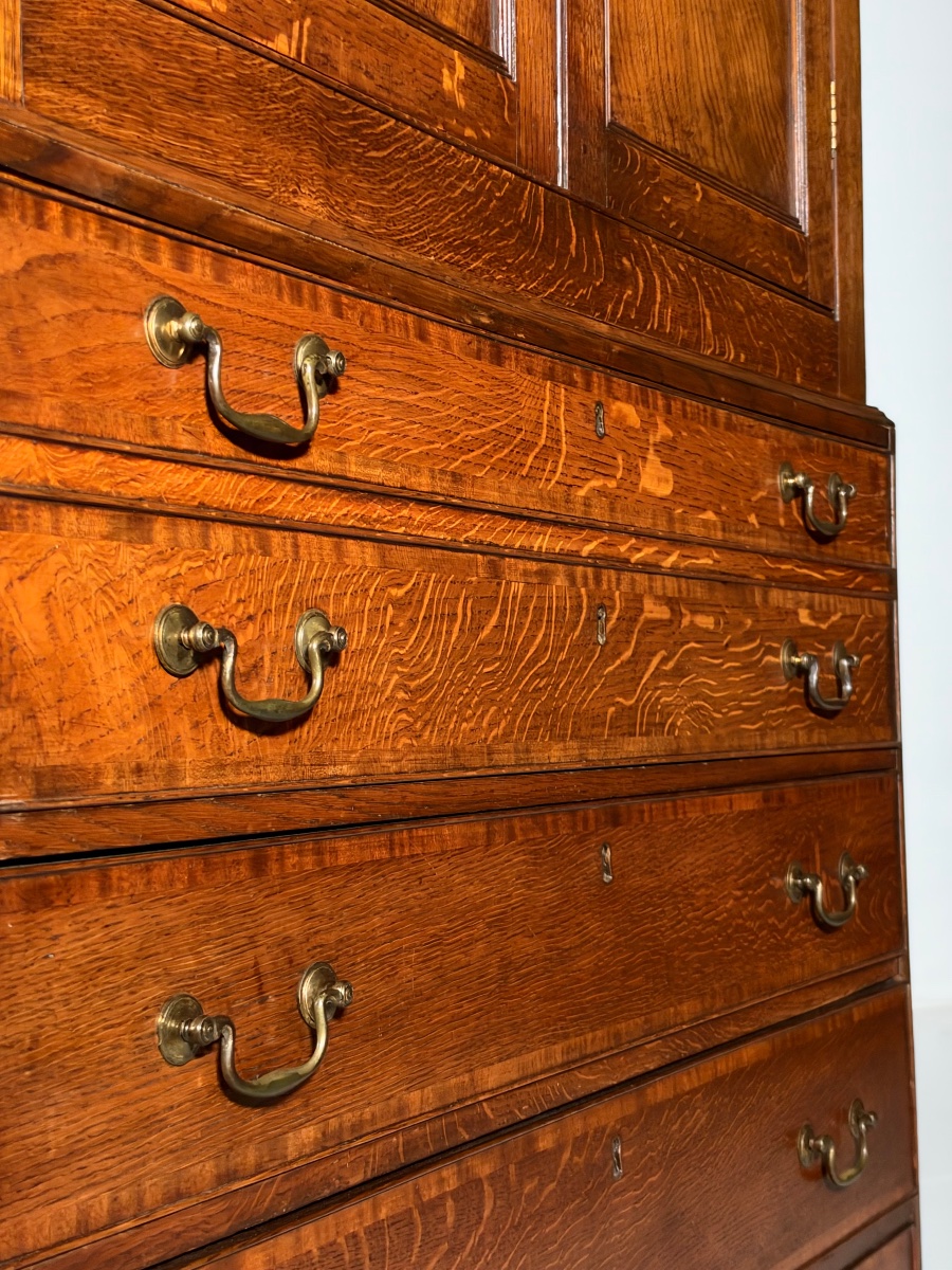 19th-century English Office Cabinet-photo-4