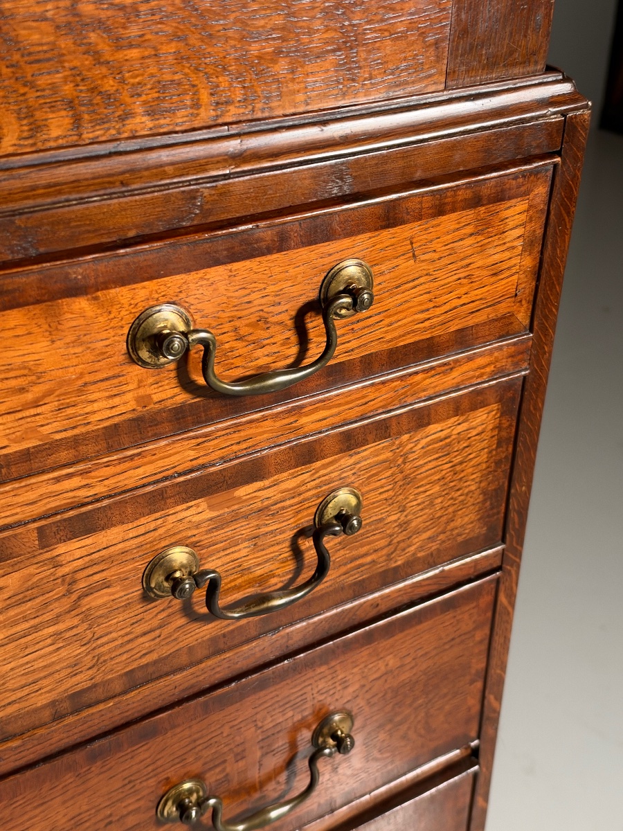 19th-century English Office Cabinet-photo-3