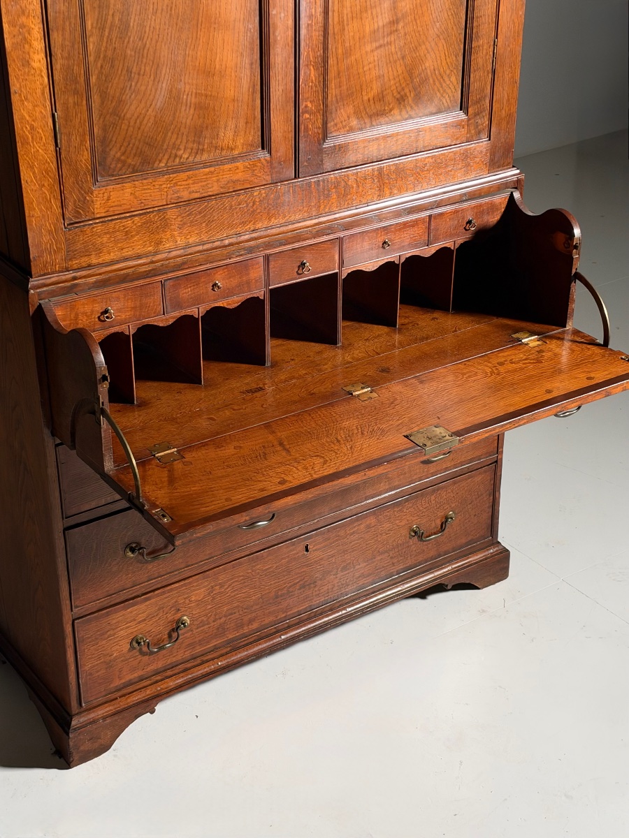 19th-century English Office Cabinet-photo-4