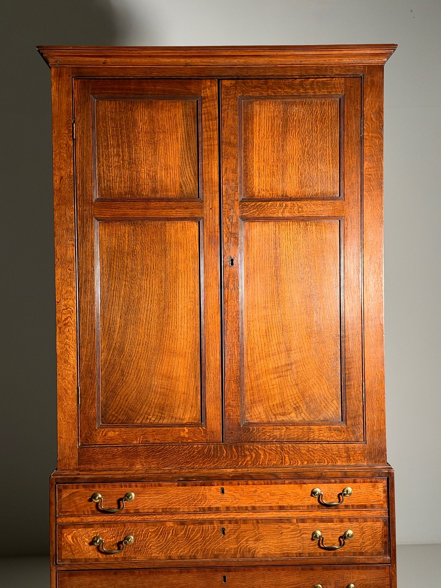 19th-century English Office Cabinet-photo-5