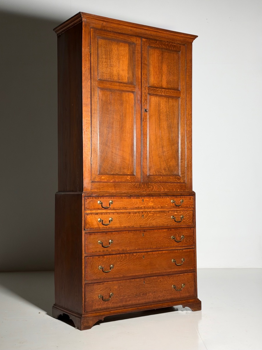 19th-century English Office Cabinet