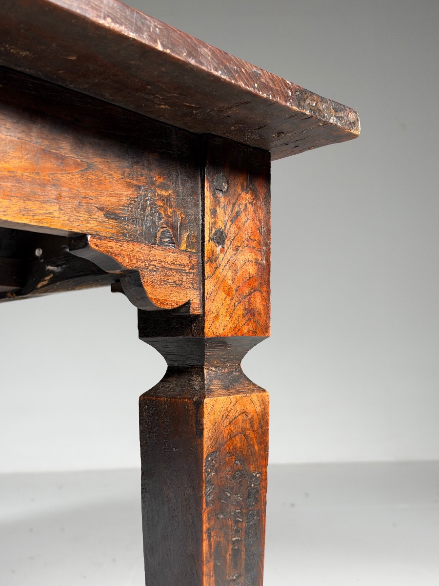 Rustic Dining Table, Mid-20th Century-photo-2